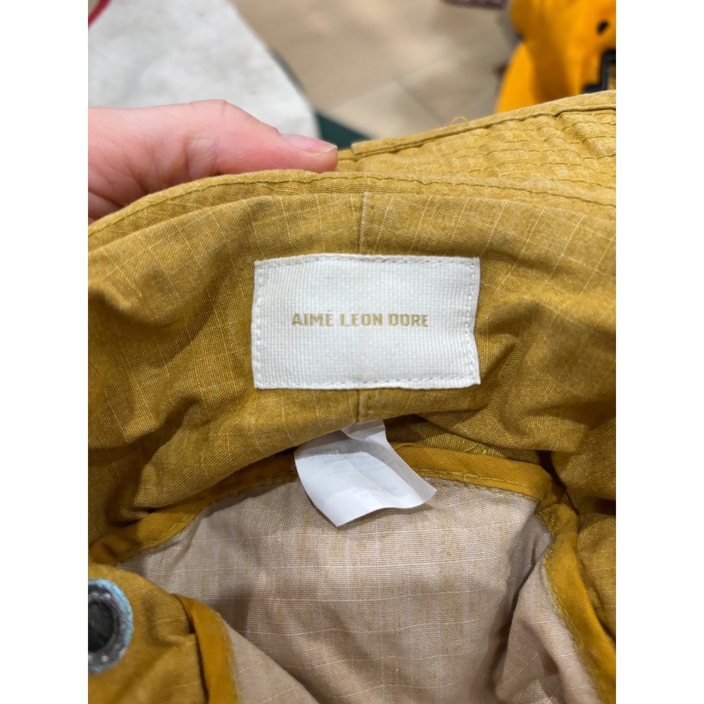 Aime Leon Dore Boonie Hat Mustard Yellow‎ Ripstop Mens Utility Bucket Hat - Picture 3 of 3